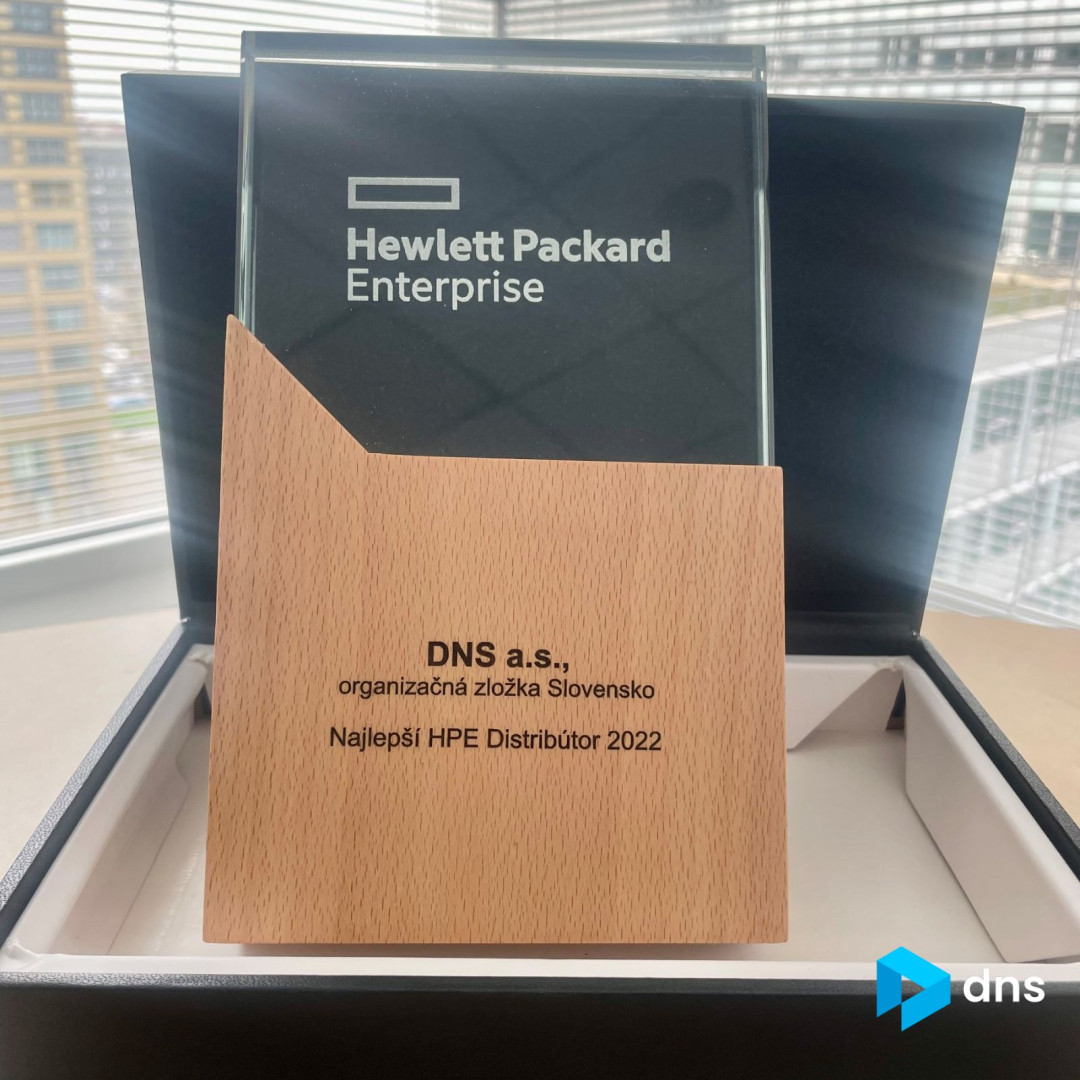 DNS Slovensko sa stalo Distribútorom roka Hewlett Packard Enterprise