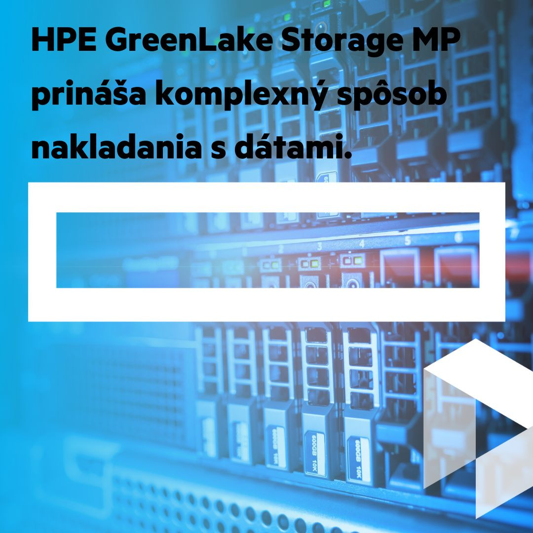 HPE GreenLake Storage MP prináša komplexný spôsob nakladania s dátami.